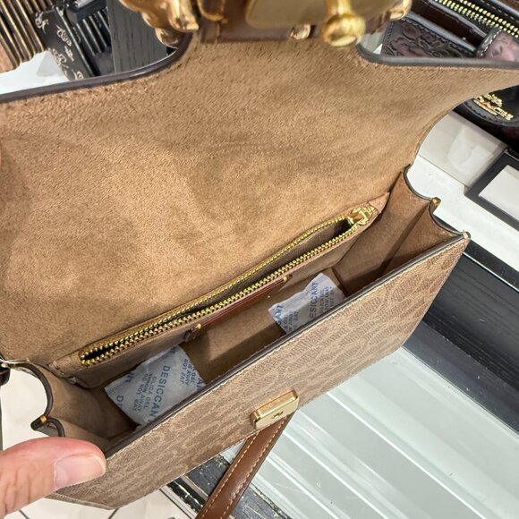 Coach Courtney Top Handle Bag In Signature Canvas CCE22 - Picture 6 of 7